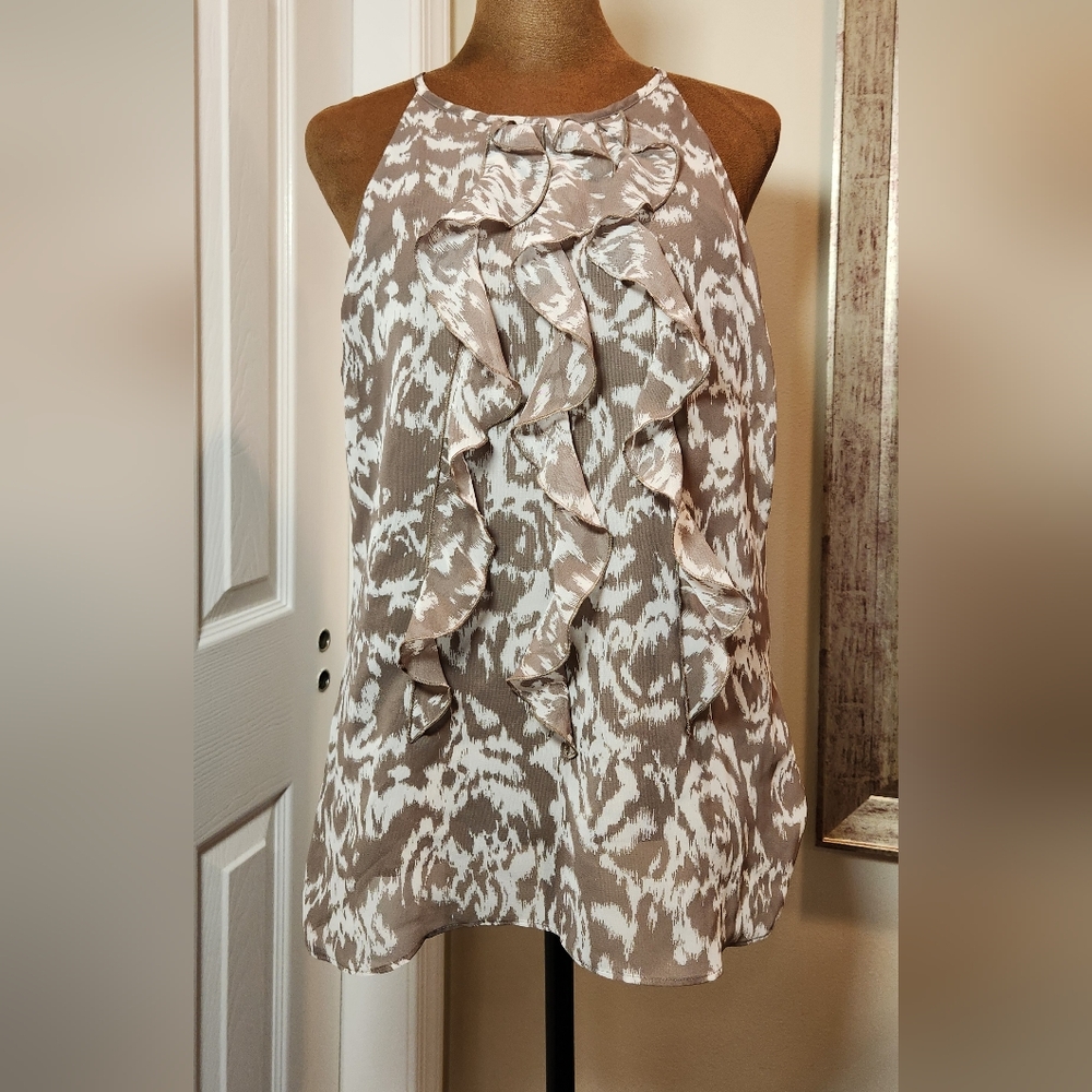 Ann Taylor Elegant Beige and Cream Women's Top